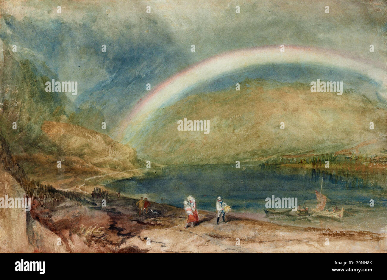 Joseph Mallord William Turner - Regenbogen - Osterspa Stockfoto