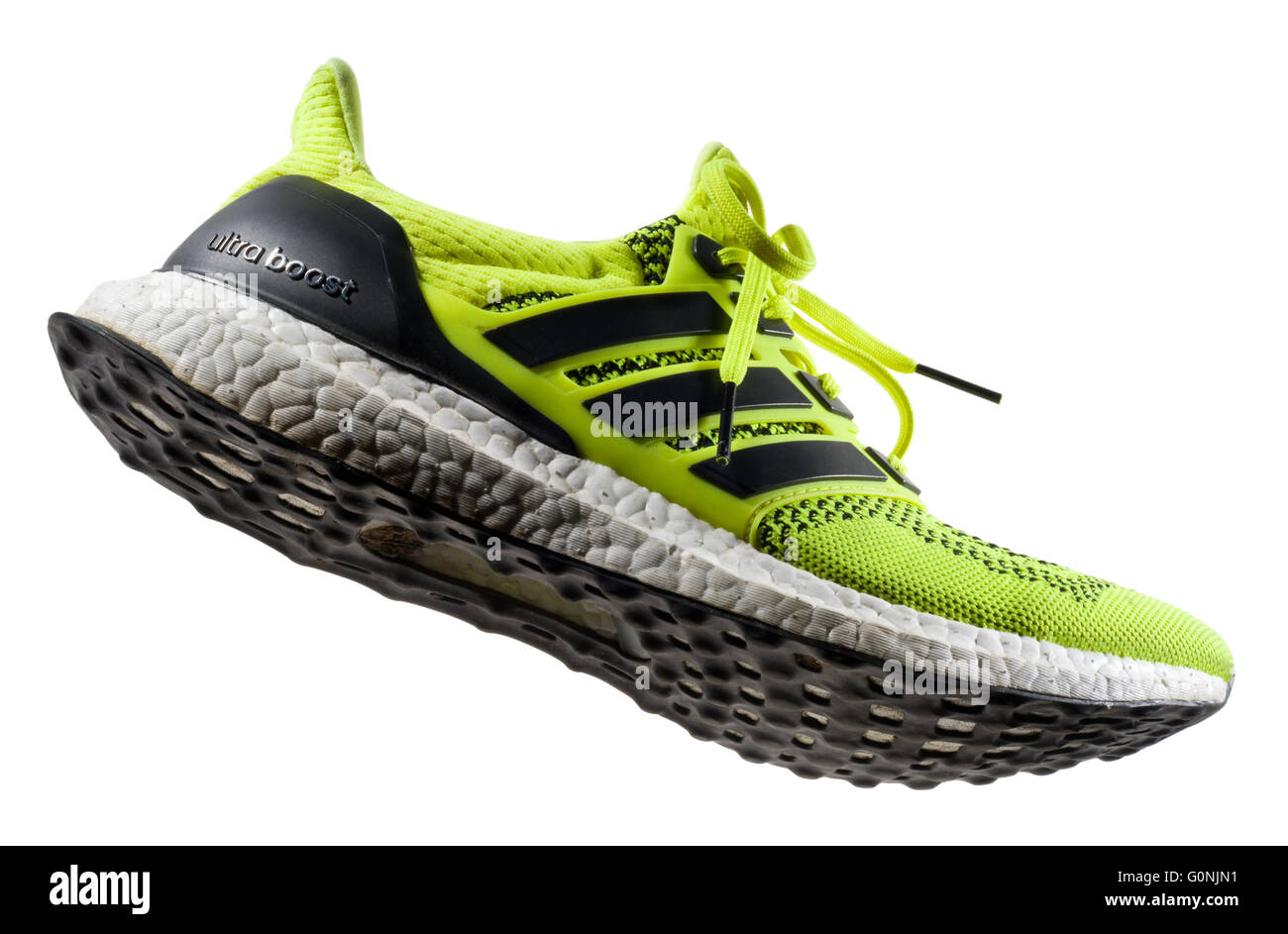 Adidas Ultra Boost Laufschuhe. Stockfoto