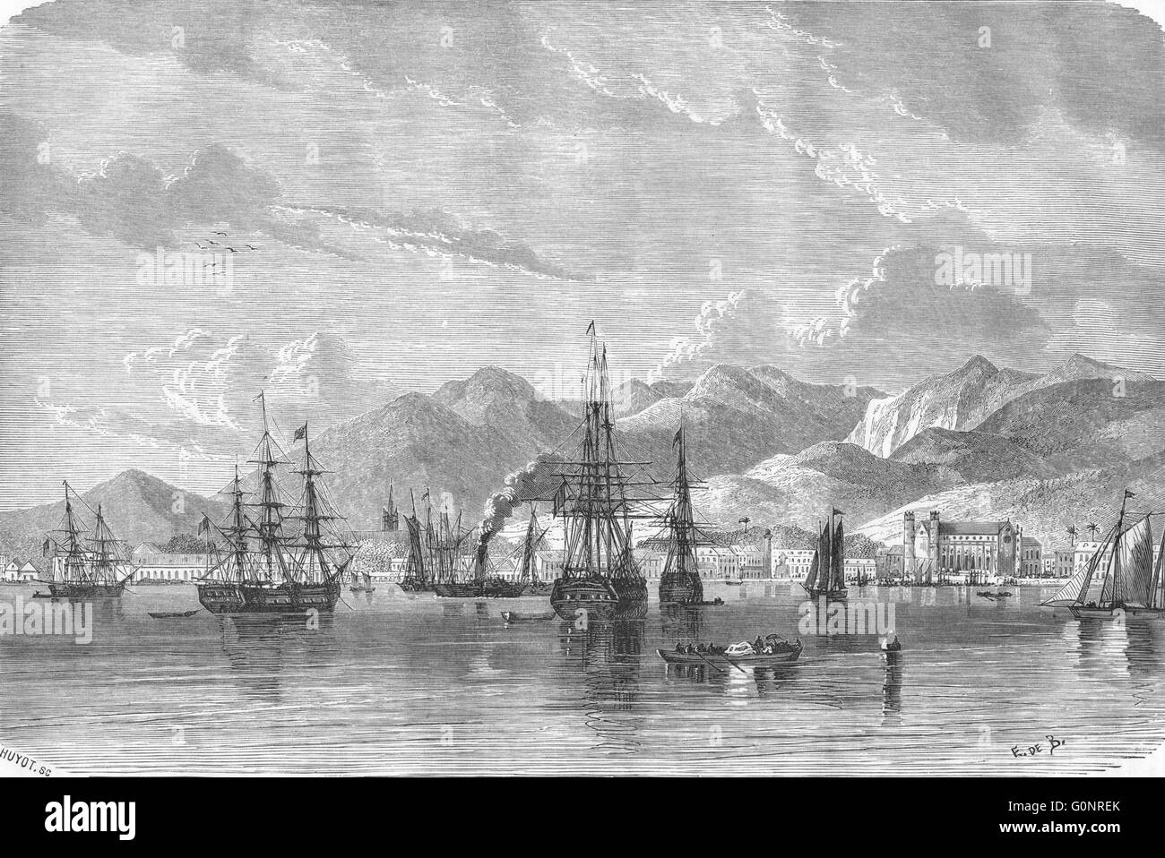 WESTINDIEN: Spain, Trinidad, antique print 1871 Stockfoto