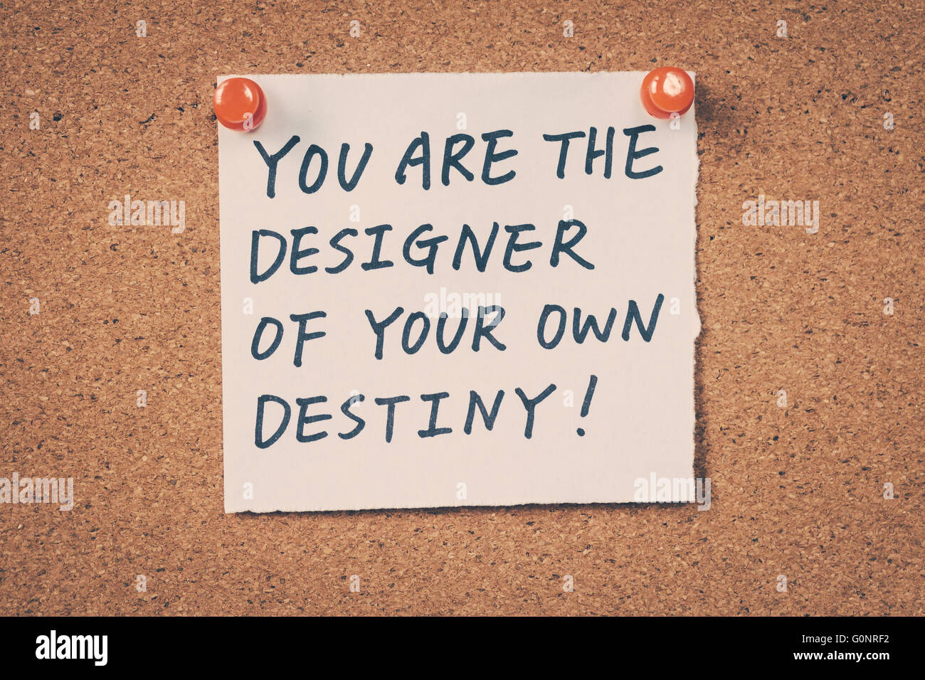 Sie sind die Designer von ihrem eigenen Schicksal Stockfoto