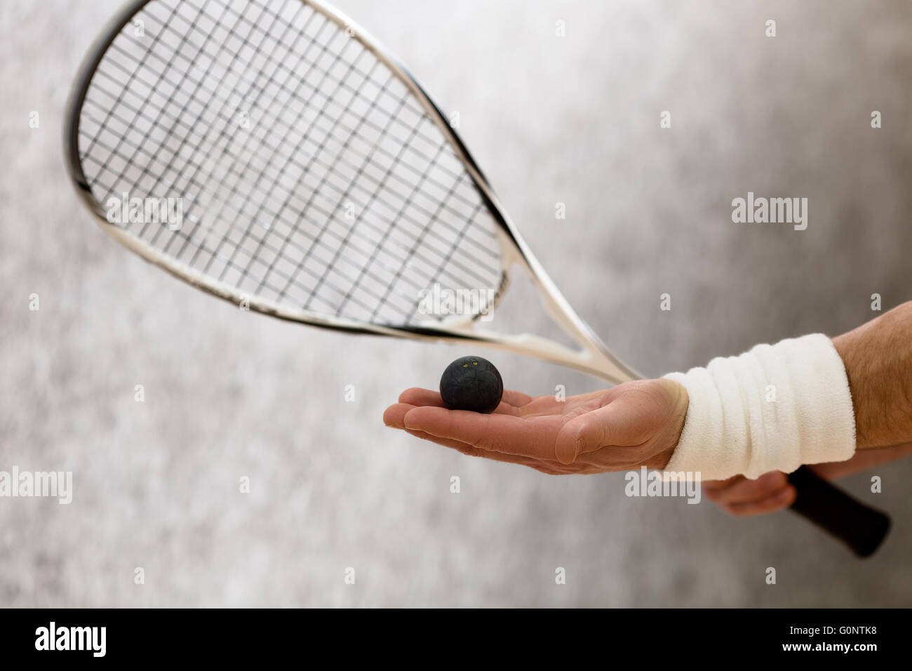 Squash Schläger closeup Stockfoto