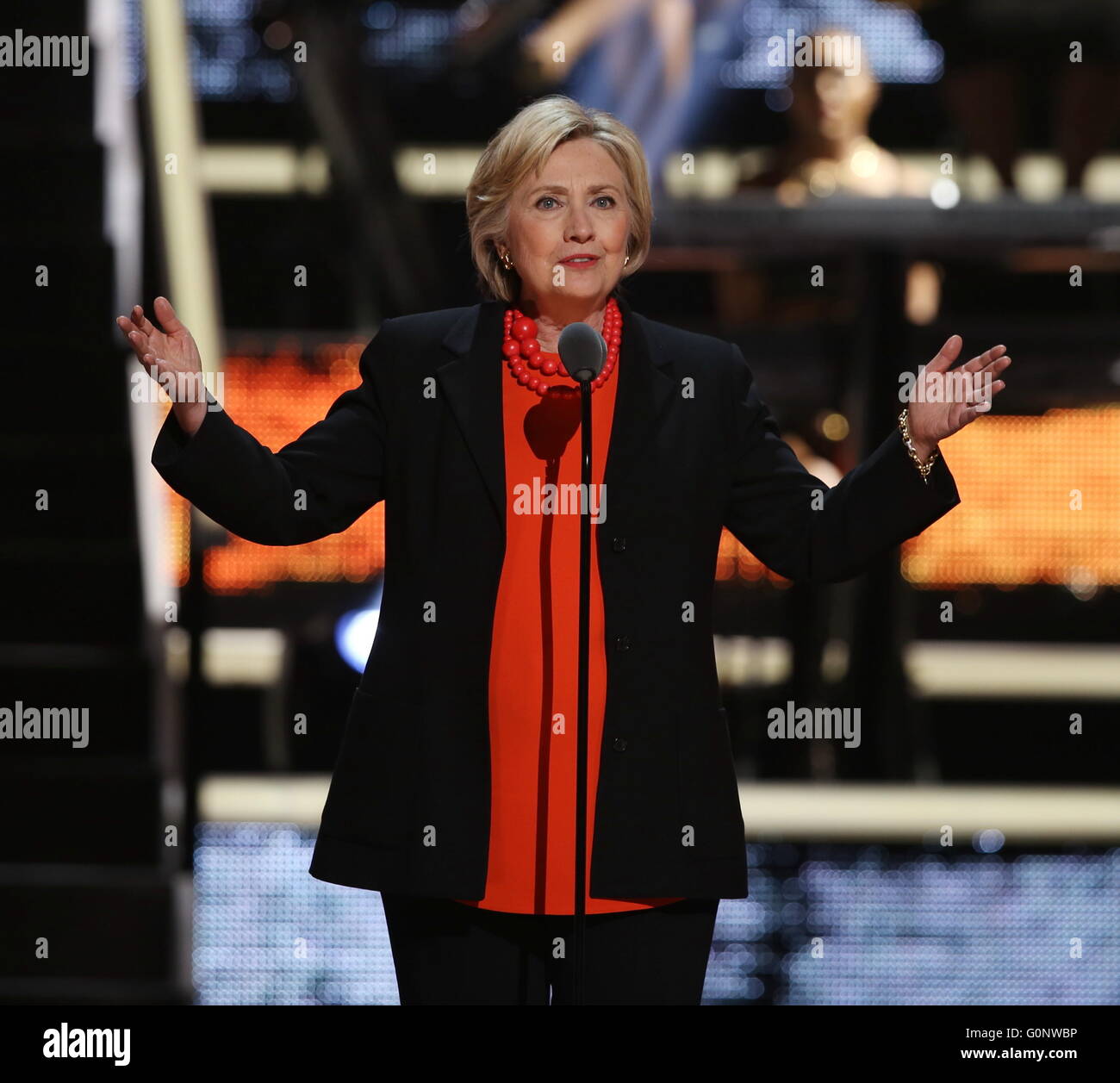 Wette schwarze Girls Rock! 2016 in New Jersey Performing Arts Center - Show mit: Hillary Clinton wo: Newark, New Jersey, Vereinigte Staaten, wenn: 1. April 2016 Stockfoto