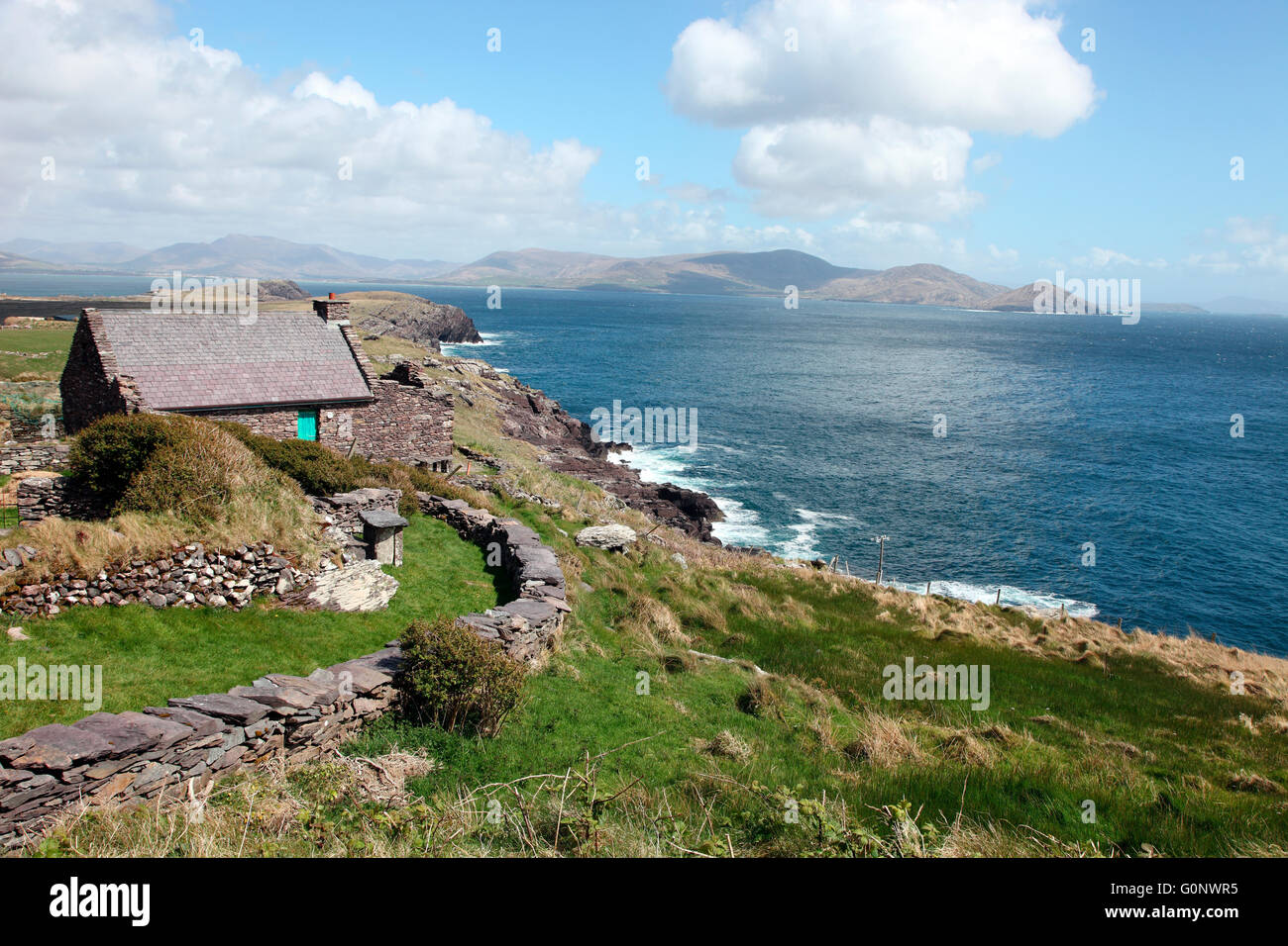 Atlantik bei Cill Rialaig Künstler Retreat, Co Kerry Stockfoto