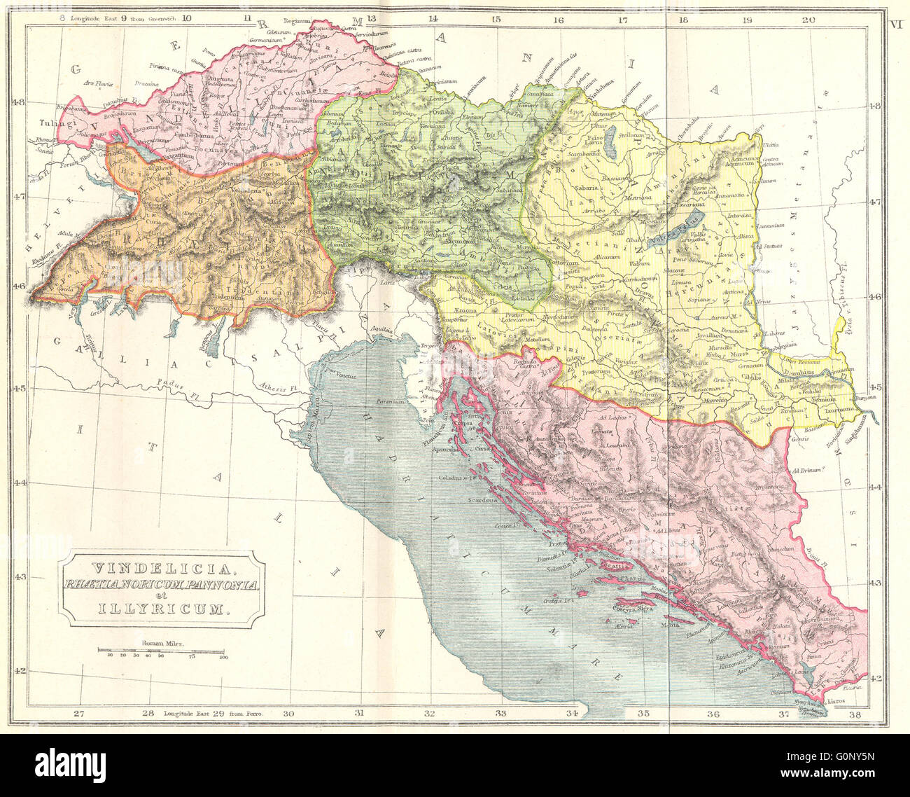 ILLYRICUM: Vindelicia, Rätien, Noricum, Pannonien, 1908 Antike
