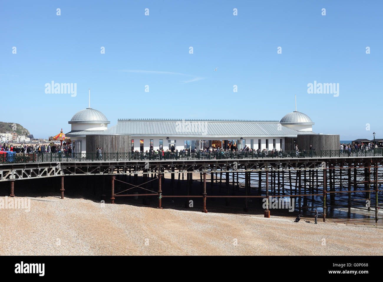 Das Pavillon-Restaurant auf Hastings neue Pier East Sussex, UK Stockfoto