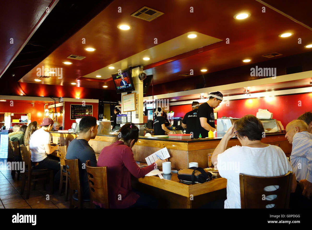 Japanese Restaurant Interior Stockfotos Japanese