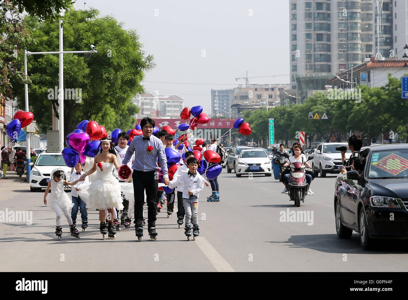 Huaibei, Huaibei, CHN. 1. Mai 2016. Huaibei, CHINA 1. Mai 2016 (Nur