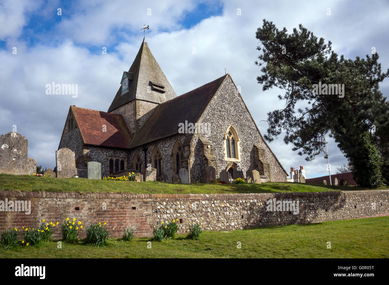 Die Kirche St. Margarete von Antiochia in Ditchling, East Sussex, Großbritannien Stockfoto