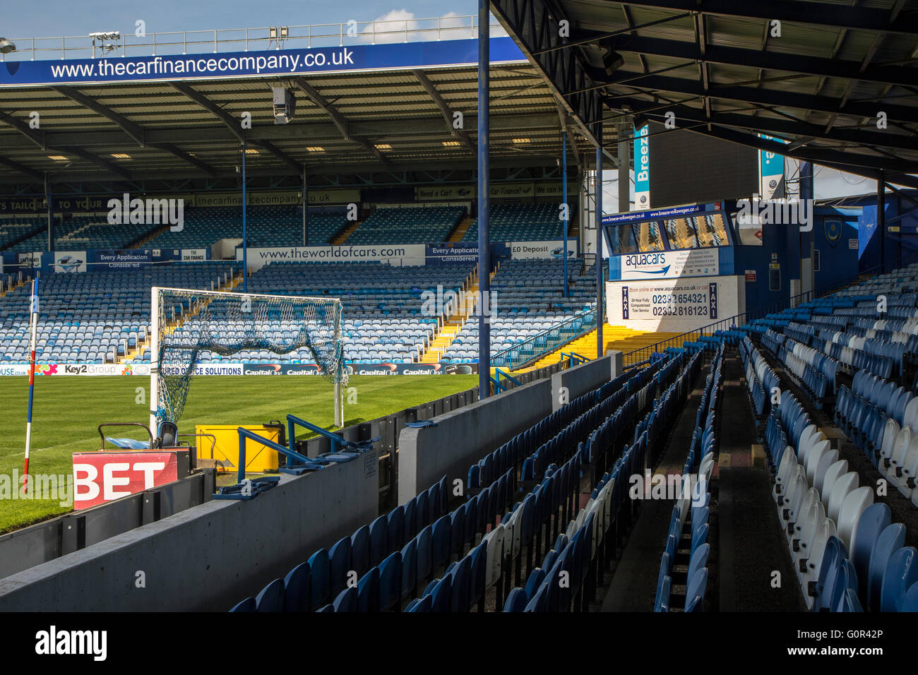 Fratton Park Portsmouth Football Ground Stockfoto