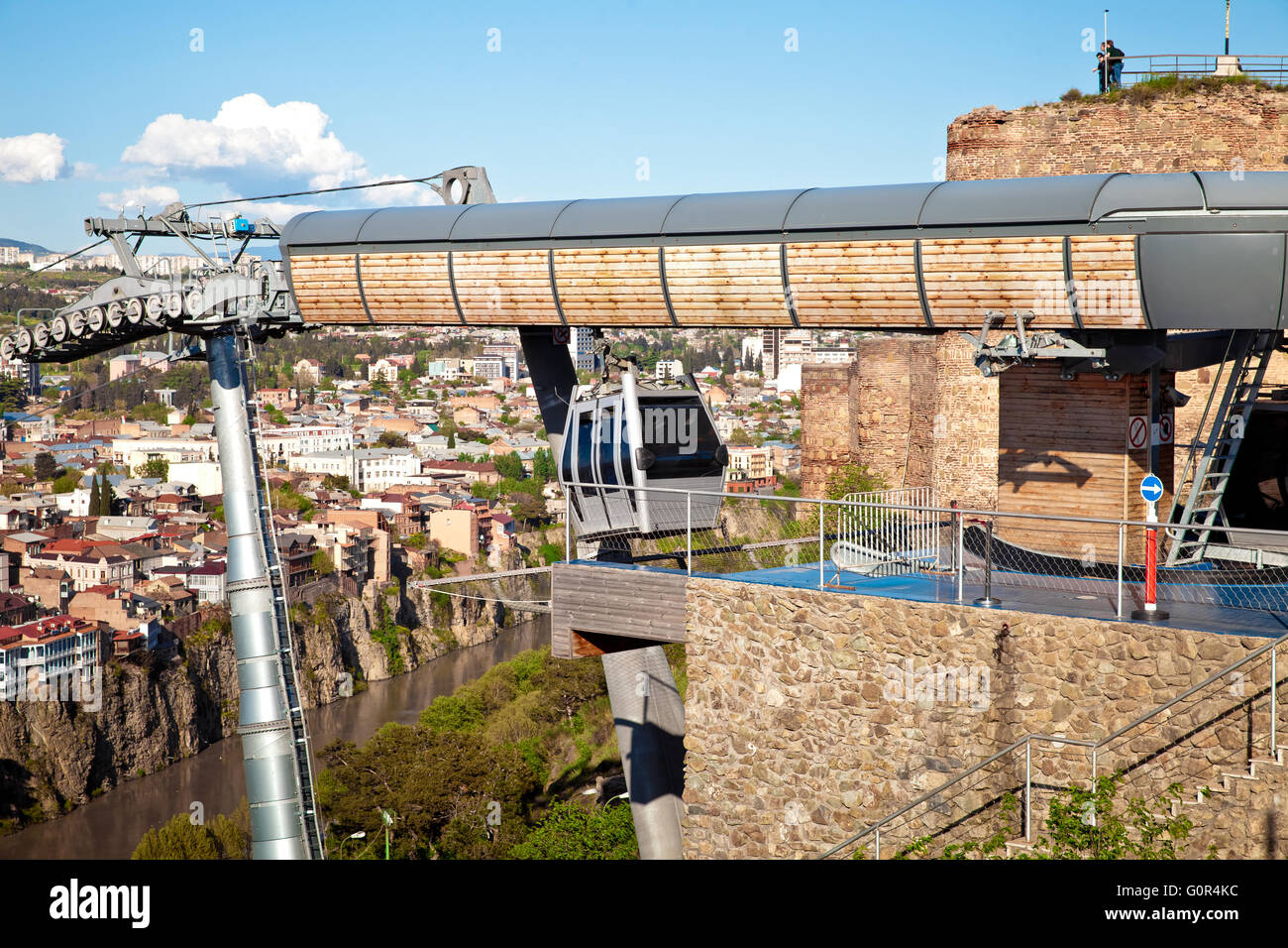 Seilbahn-Transport-system Stockfoto