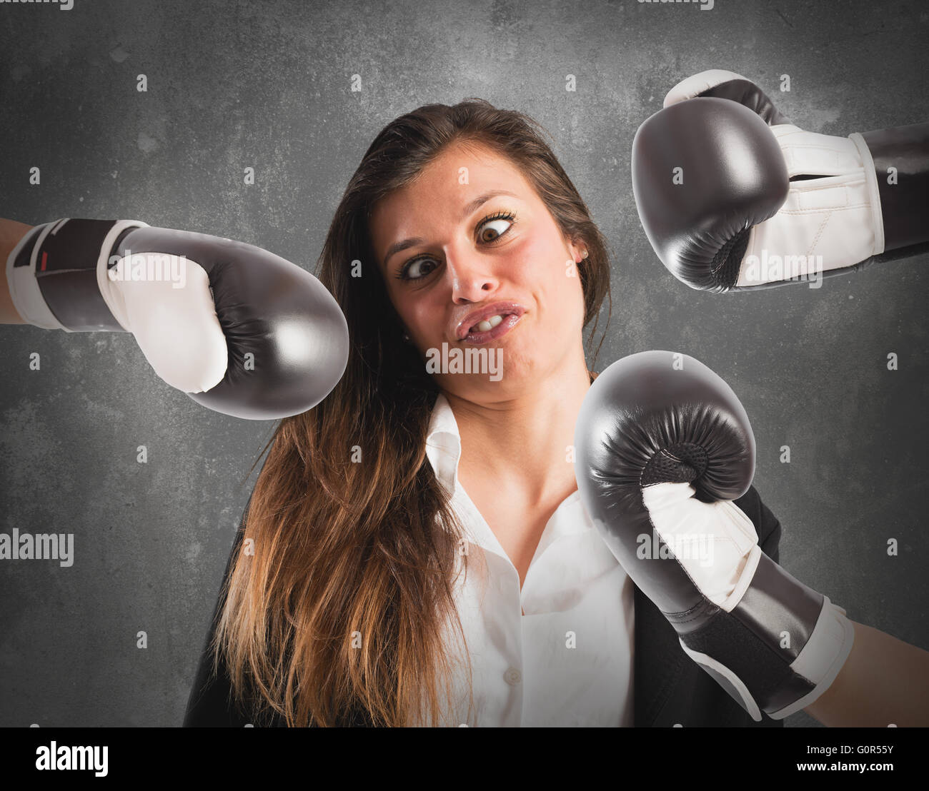 Geschäftsfrau ko Stockfoto