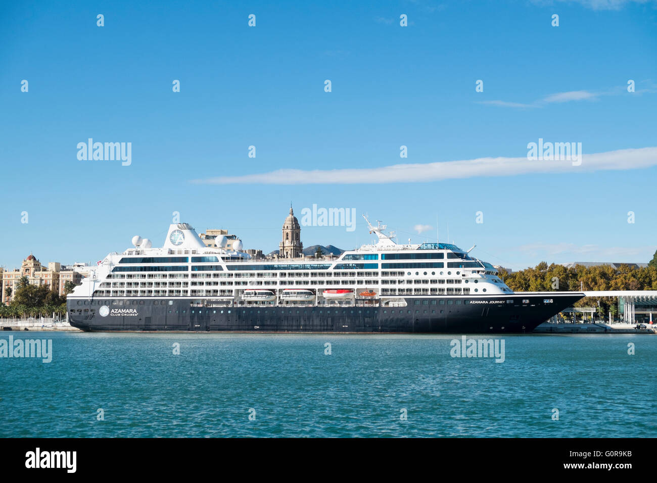 Azamara Reise. Hafen von Málaga, 22. November 2015 Stockfoto