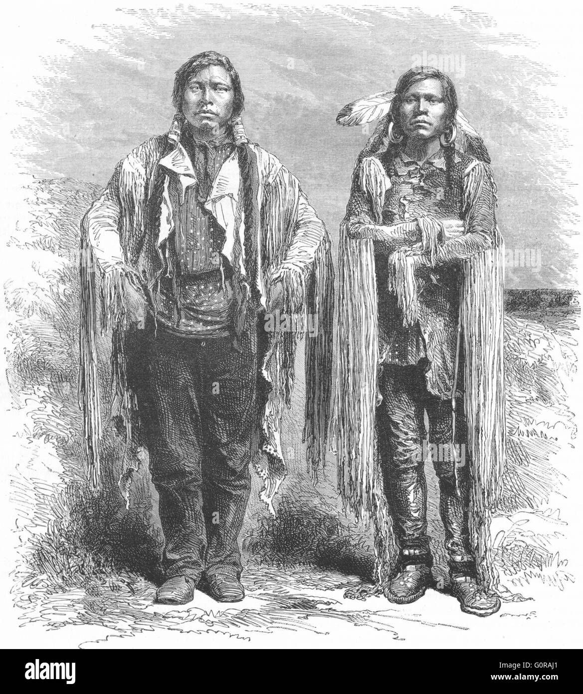 MOUNT RAINIER: Aufstieg: Indianer Nord-West, antiken print 1880 Stockfoto