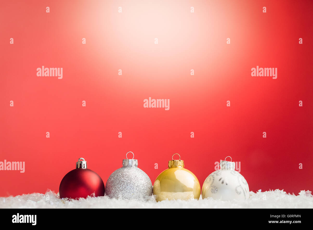 Zusammengesetztes Bild der Weihnachtskugel Stockfoto