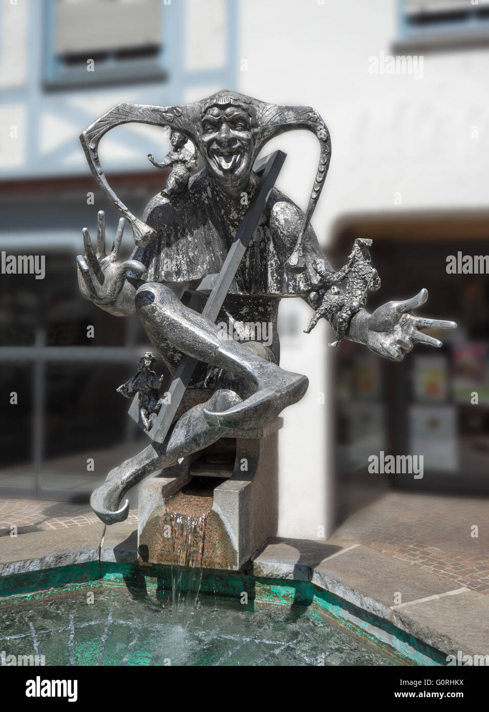 Kappedaeschle Brunnen in Radolfzell Stockfoto