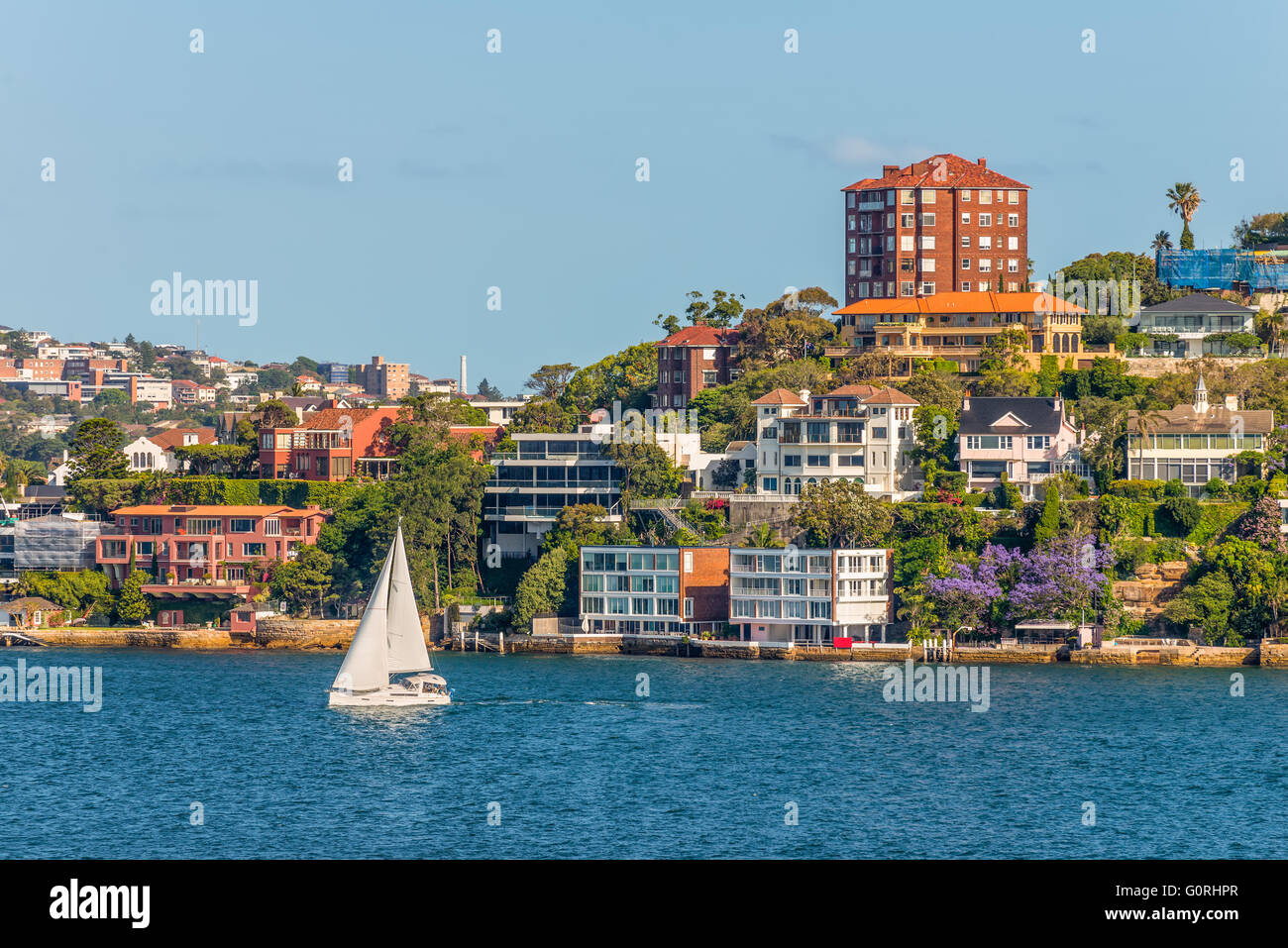 Die exklusiven Vorort von Point Piper, Sydney, New South Wales, Australien Stockfoto