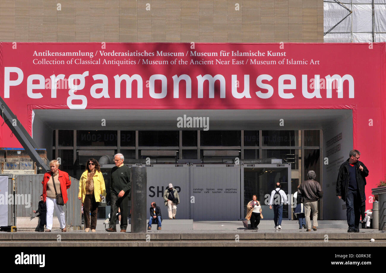 Baustelle, Pergamonmuseum, Museumsinsel, Mitte, Berlin, Deutschland / Pergamonmuseum Stockfoto