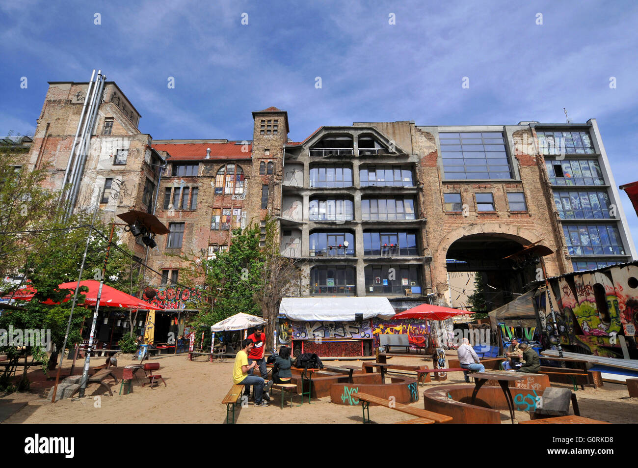 Kunsthaus Tacheles, Kunsthaus, Zentrum von Kunst und Veranstaltungen, Oranienburger Straße, Mitte, Berlin, Deutschland Stockfoto