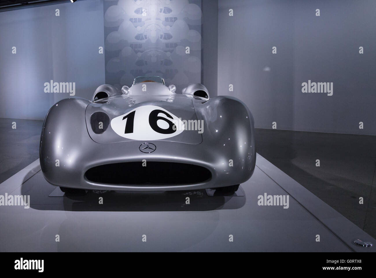 Mercedes Benz W196 1954 aus der Sammlung des Indianapolis Motor Speedway Hall Of Fame Museum Stockfoto
