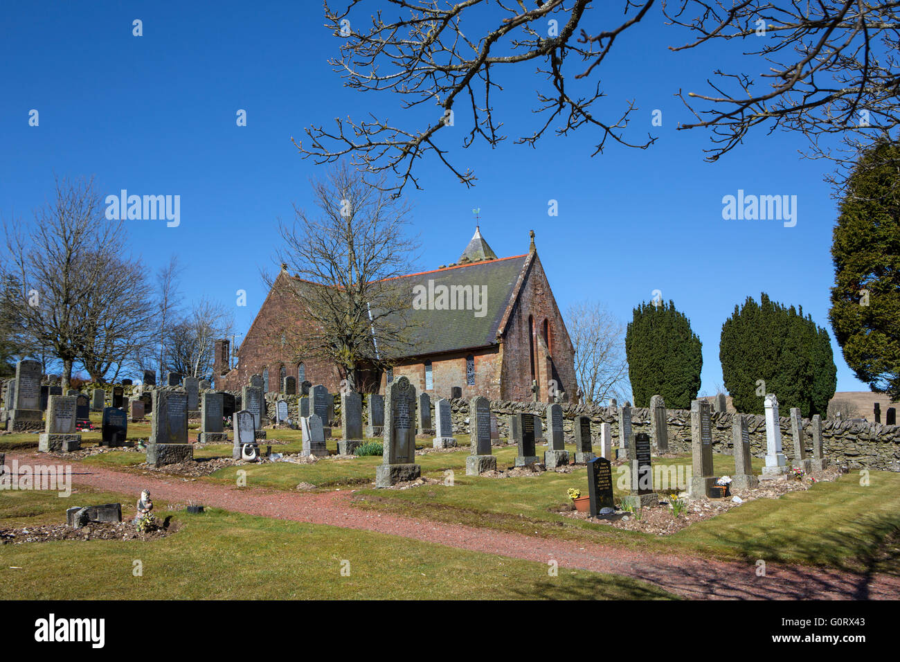 Elvanfoot Friedhof Schottland Stockfoto