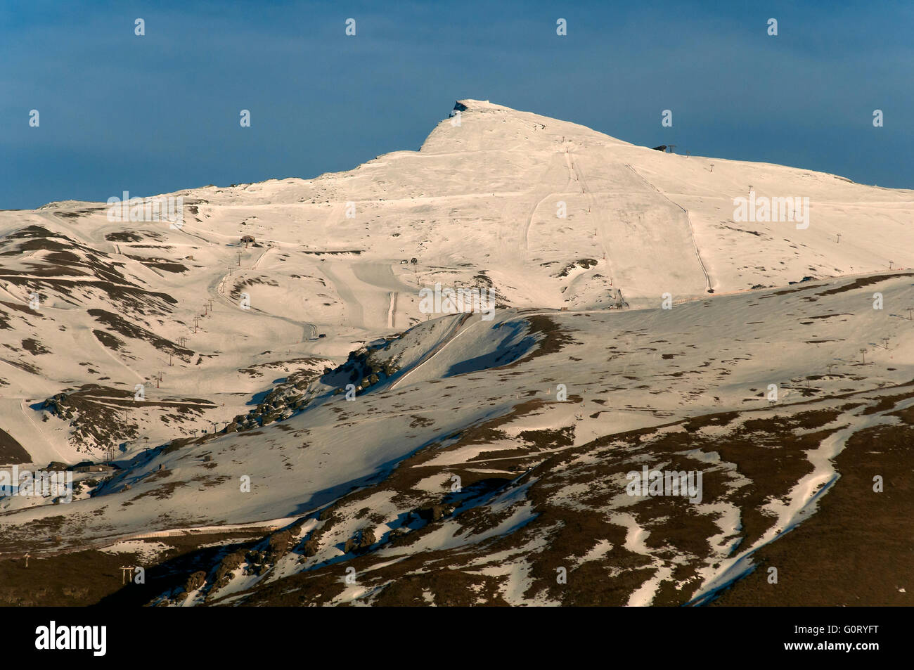 Veleta Peak (3.396 m), Nationalpark der Sierra Nevada, Provinz Granada, Andalusien, Spanien, Europa Stockfoto