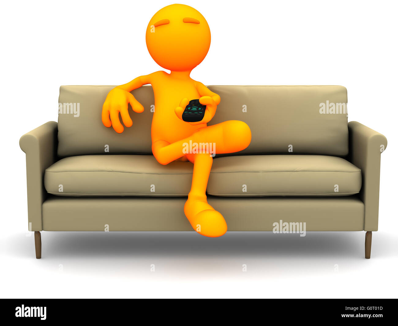 Eine umfangreiche Serie von einem 3d orange Mann, mit einer Vielzahl von Requisiten in allen erdenklichen Posen.  Gut für Anwendungen, wo eine bestimmte Person wo Stockfoto