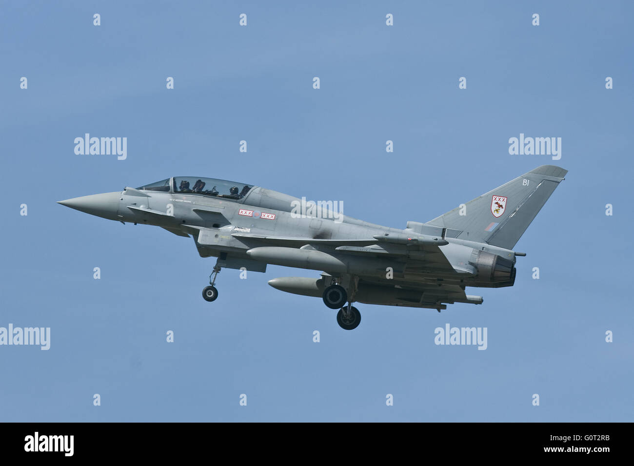 RAF Eurofighter Typhoon in Coningsby Stockfoto