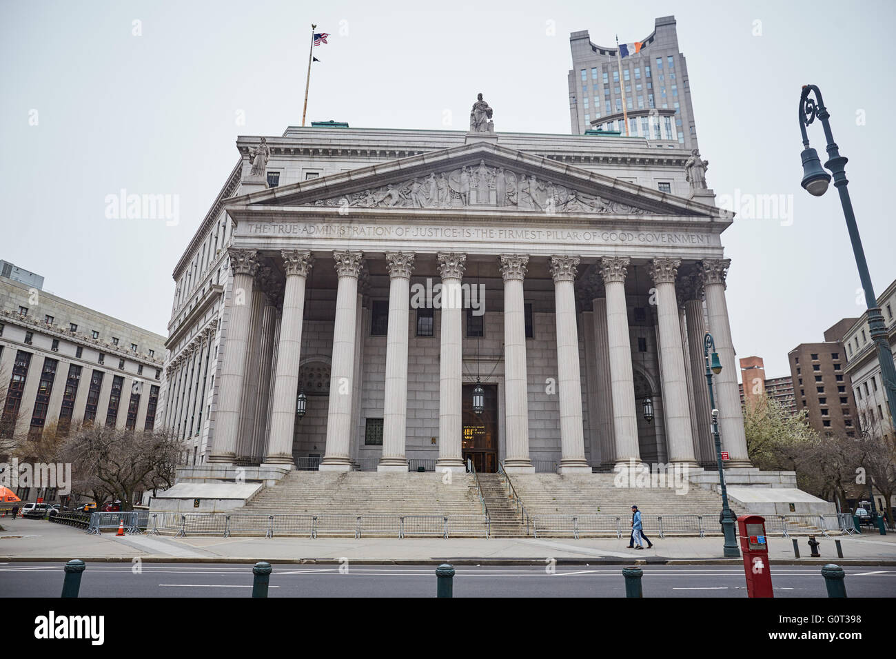 Das New York State Supreme Court Building, ursprünglich bekannt als das New York County Courthouse. Stockfoto