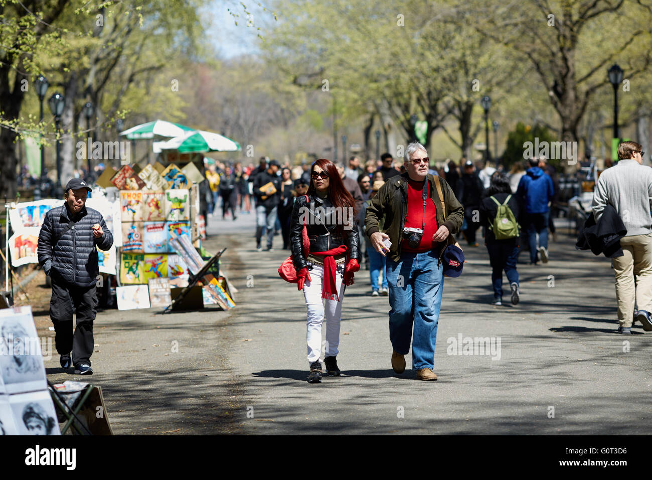 New Yorker Central Park ist ein Park im mittleren und oberen Manhattan, in New York City urban park New York City Department of Stockfoto