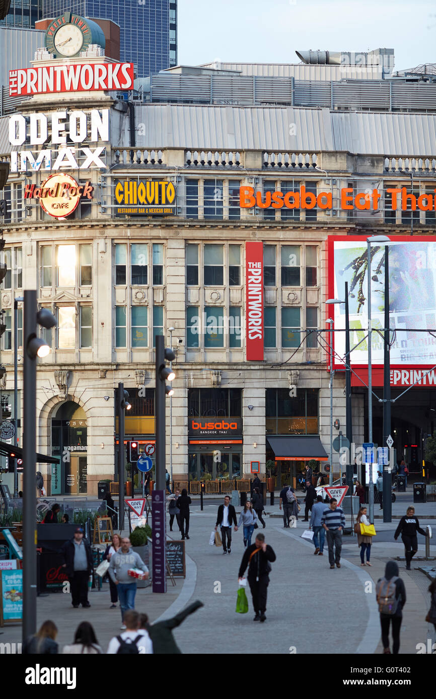 Manchester Austausch quadratischen äußeren Tag Stockfoto