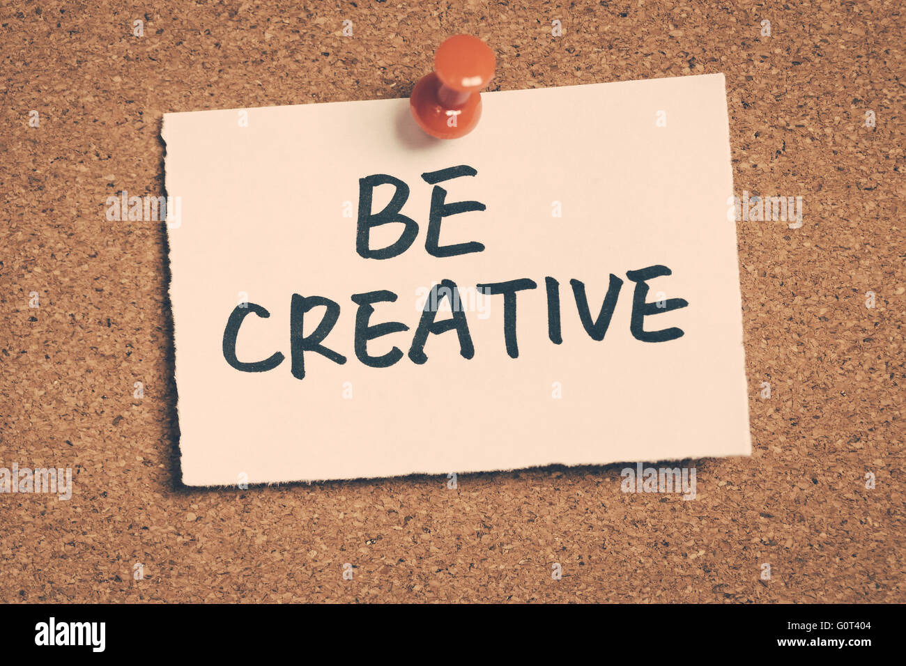 Seien Sie kreativ Stockfoto