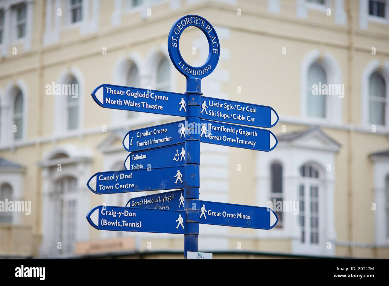 Llandudno ist ein Badeort, Stadt und Gemeinde in Conwy County Borough, Wales, liegt auf der Creuddyn Halbinsel, welche protr Stockfoto