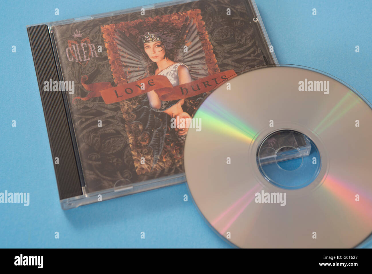 Liebe tut weh Album von Cher auf Compact disc Stockfoto