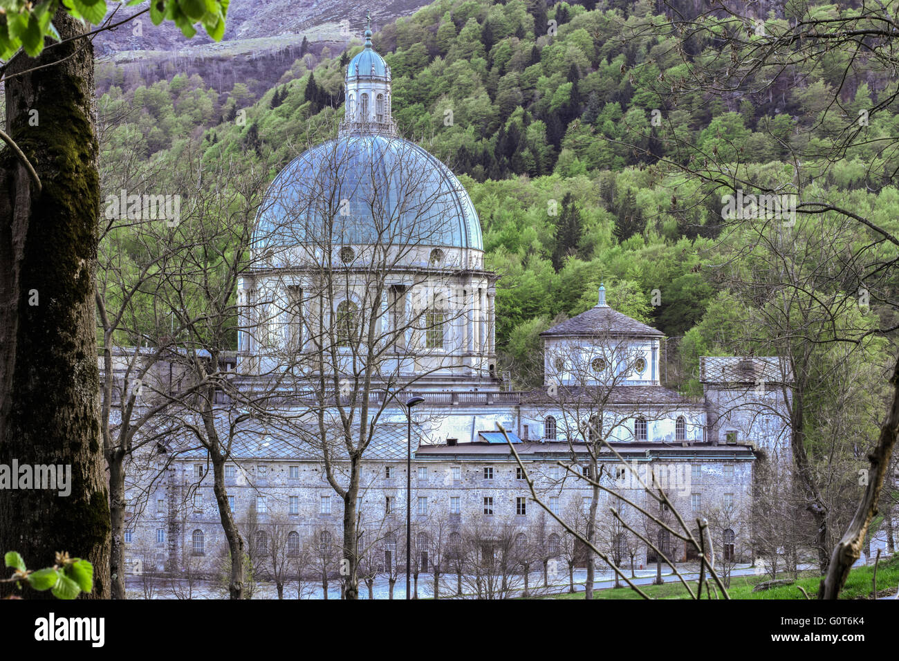 Santuario di Oropa, Heiligtum, Oropa, Italien. Biella, Italien. Stockfoto