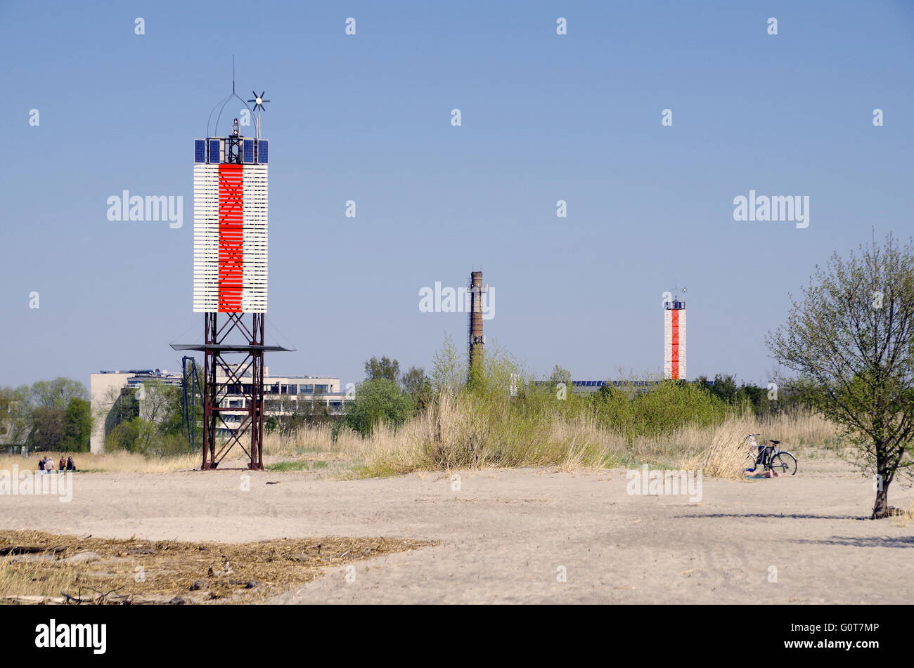 Leuchttürme in Pärnu, Estland Stockfoto