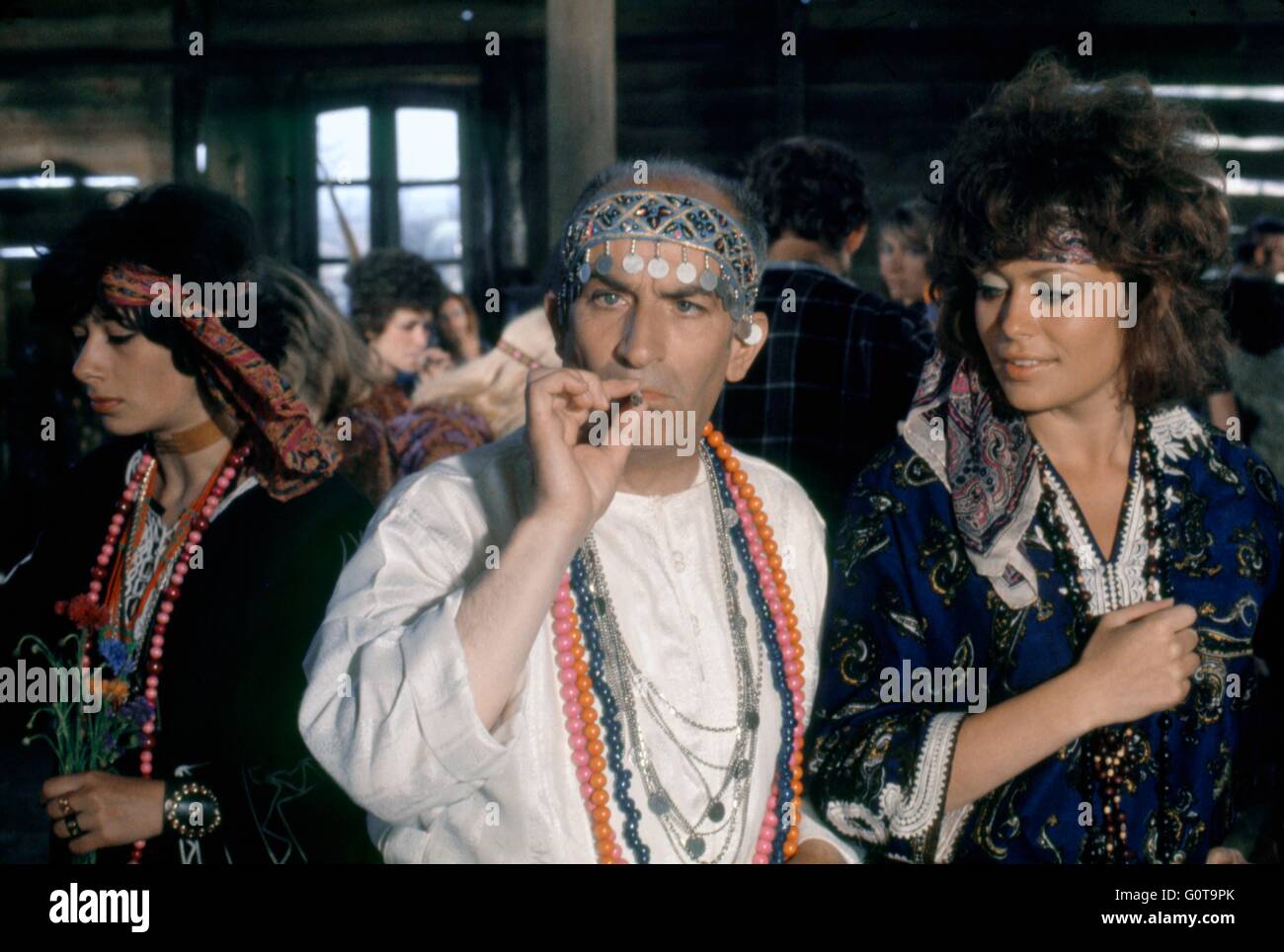 Louis de Funès / The Troops auf Urlaub / 1970 unter der Regie von Jean Girault (Société Nouvelle de Cinémathographie-SNC) Stockfoto