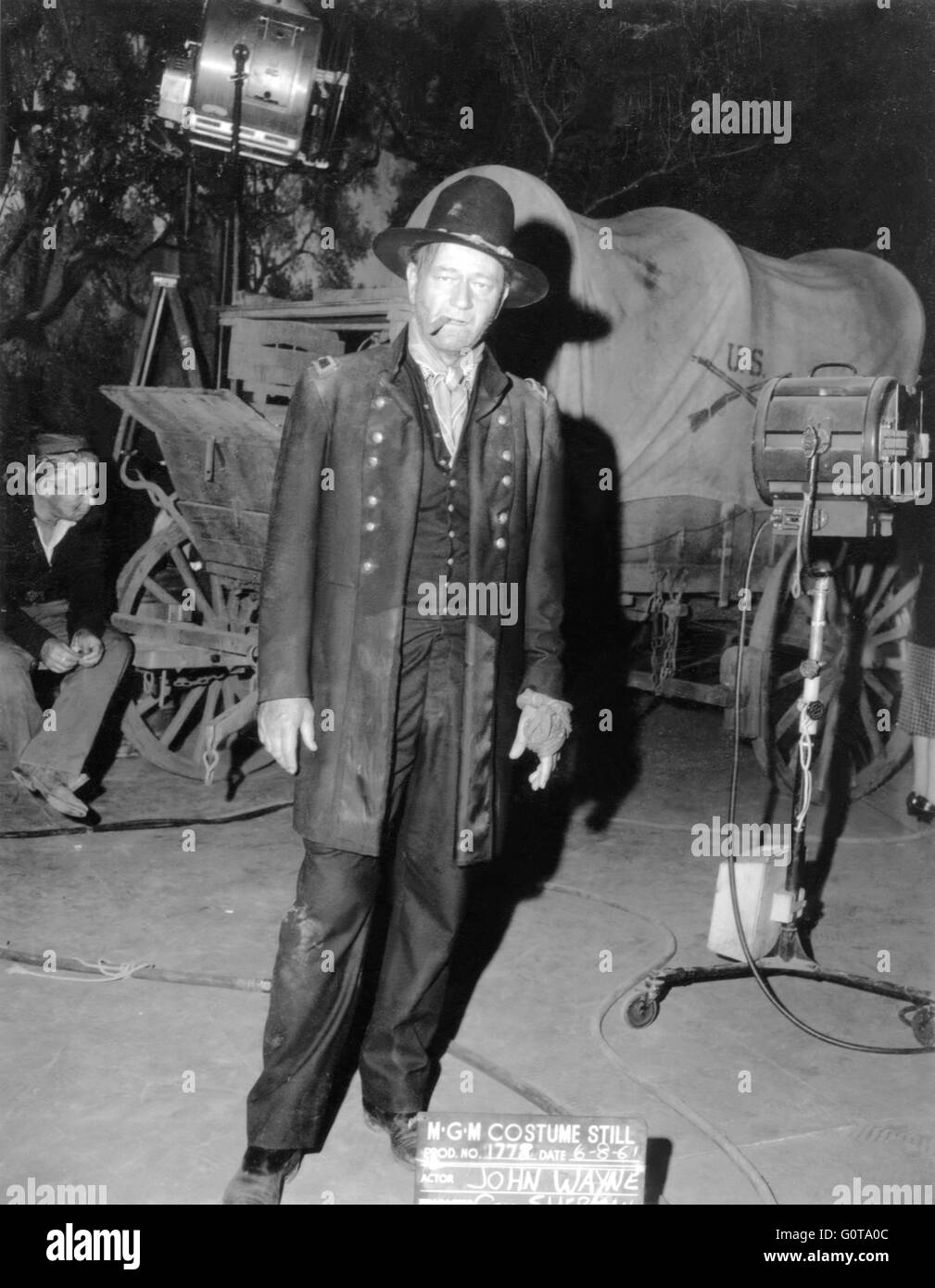 Am Set, John Ford / wie der wilde Westen war / 1962 unter der Regie von John Ford (Segment "der Bürgerkrieg") [Metro-Goldwyn-Mayer Bilder] Stockfoto