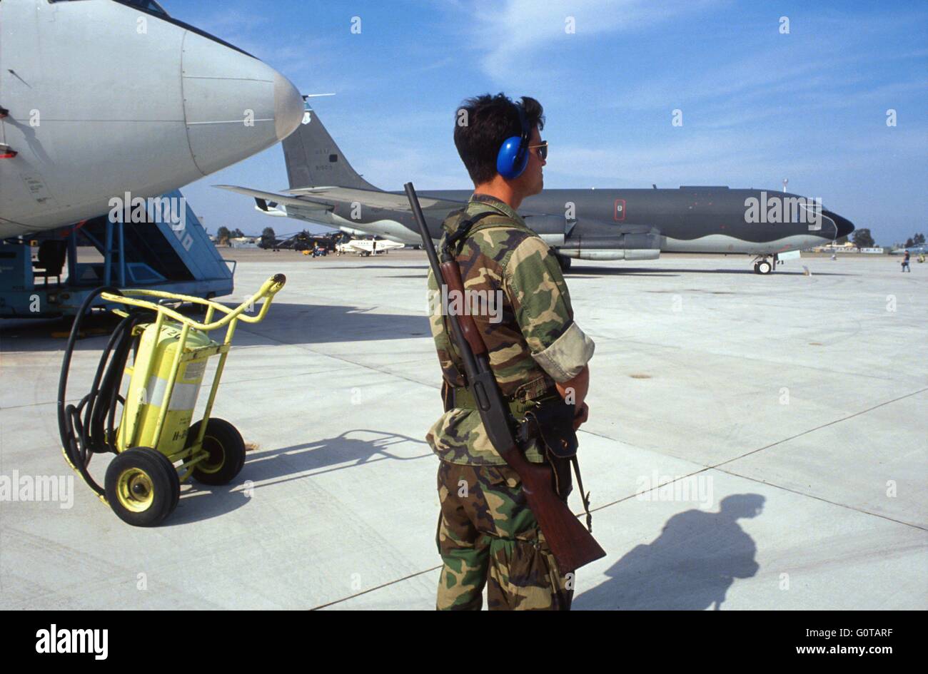 U.S. Navy Air force base von Sigonella (Sizilien, Italien) Stockfoto