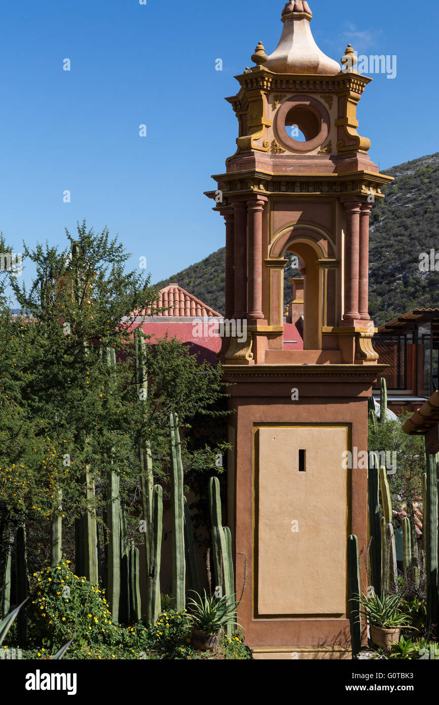 Eine kleine Hochzeitskapelle im Hoteles Centenario in Bernal, Querétaro, Mexiko Stockfoto