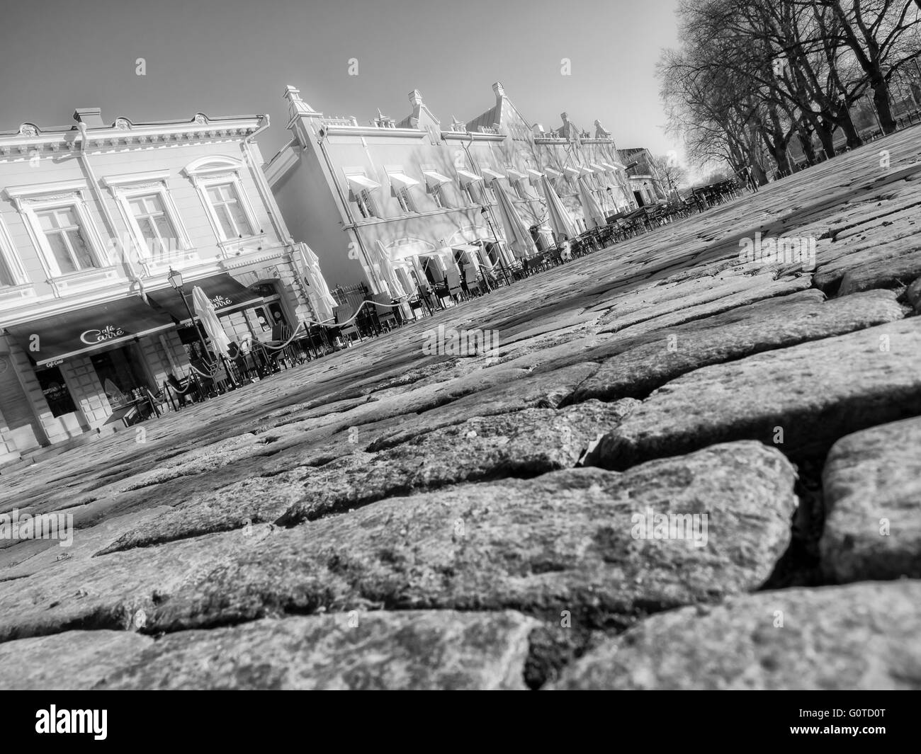 Pflastersteine in Turku Stockfoto