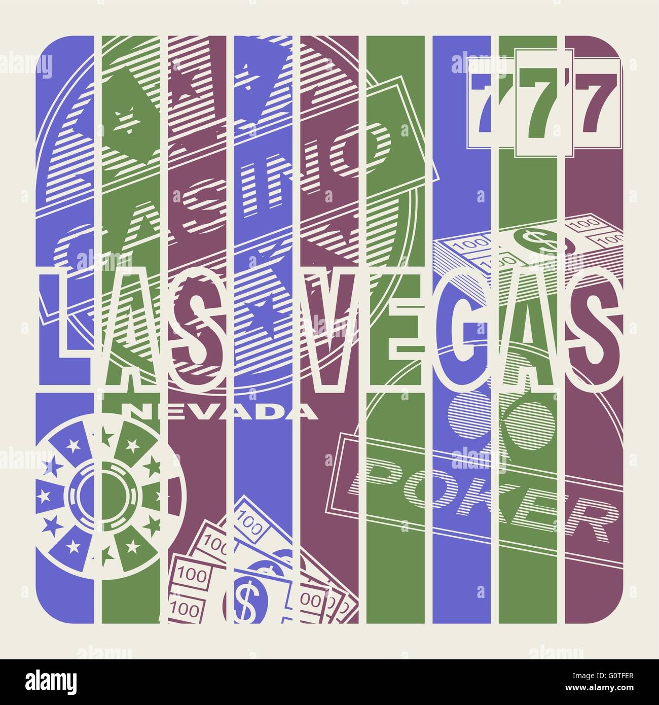 Las Vegas Stock Vektor