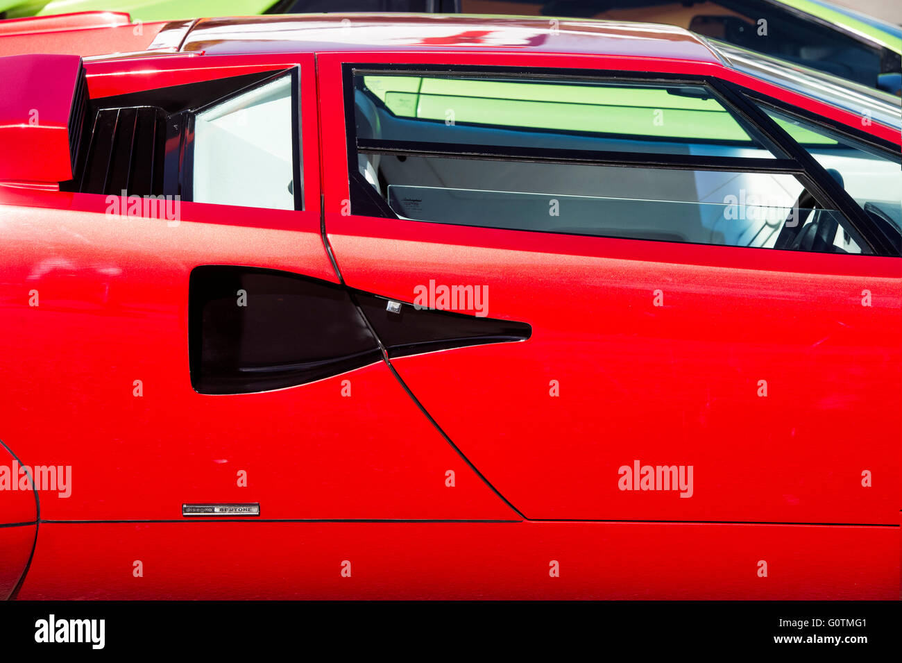Lamborghini Countach 5000 abstrakt. Italienischen Supersportwagen Stockfoto