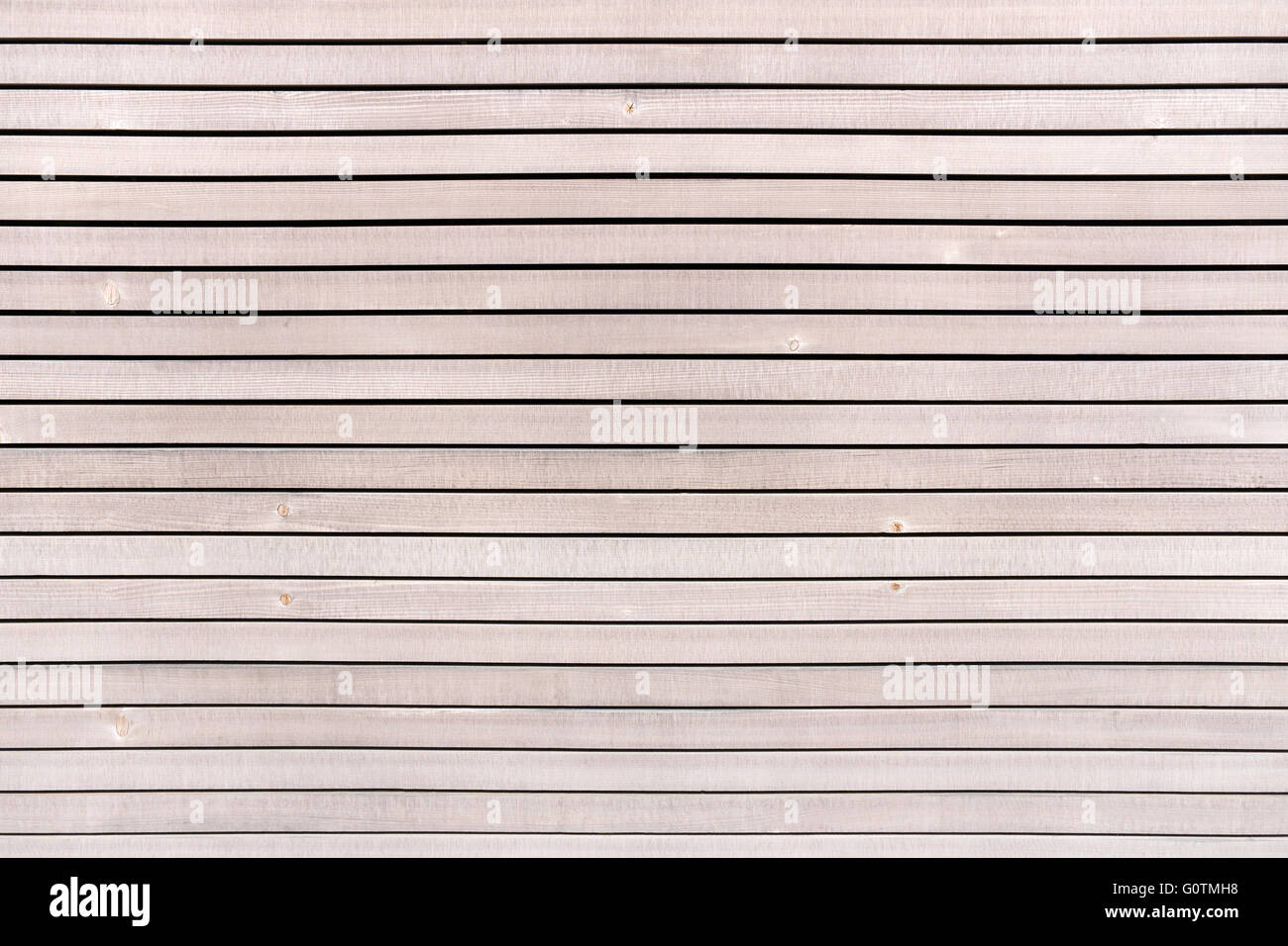 Fassade aus hellem Holz Stockfoto
