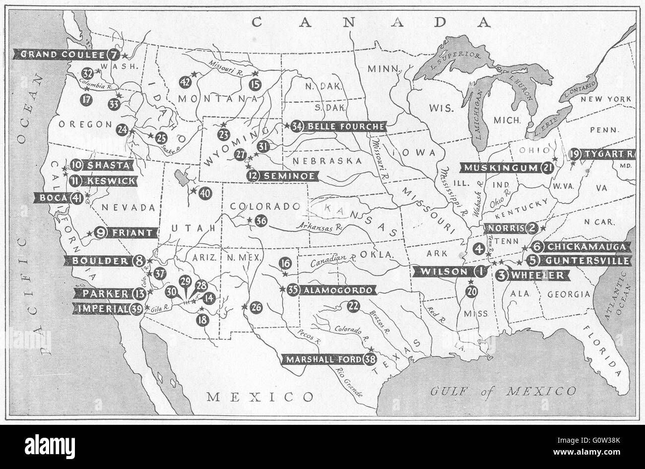 USA: Landwirtschaft: Bewässerungsprojekte & Dienstplan der