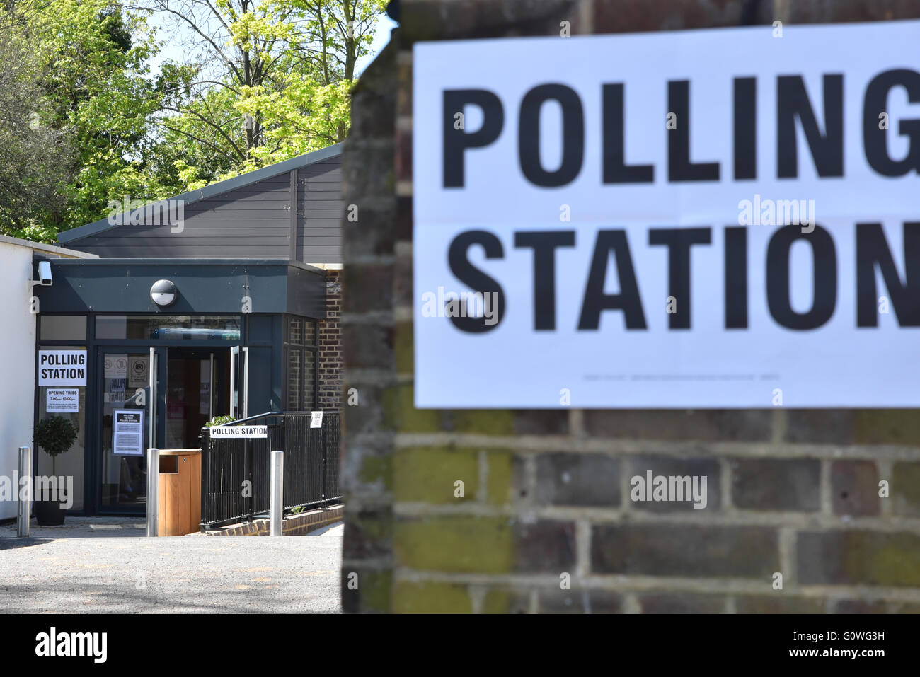 London, UK. 5. Mai 2016. Wahllokale für die größere London Versammlung Wahlen © Matthew Chattle/Alamy Live Stockfoto