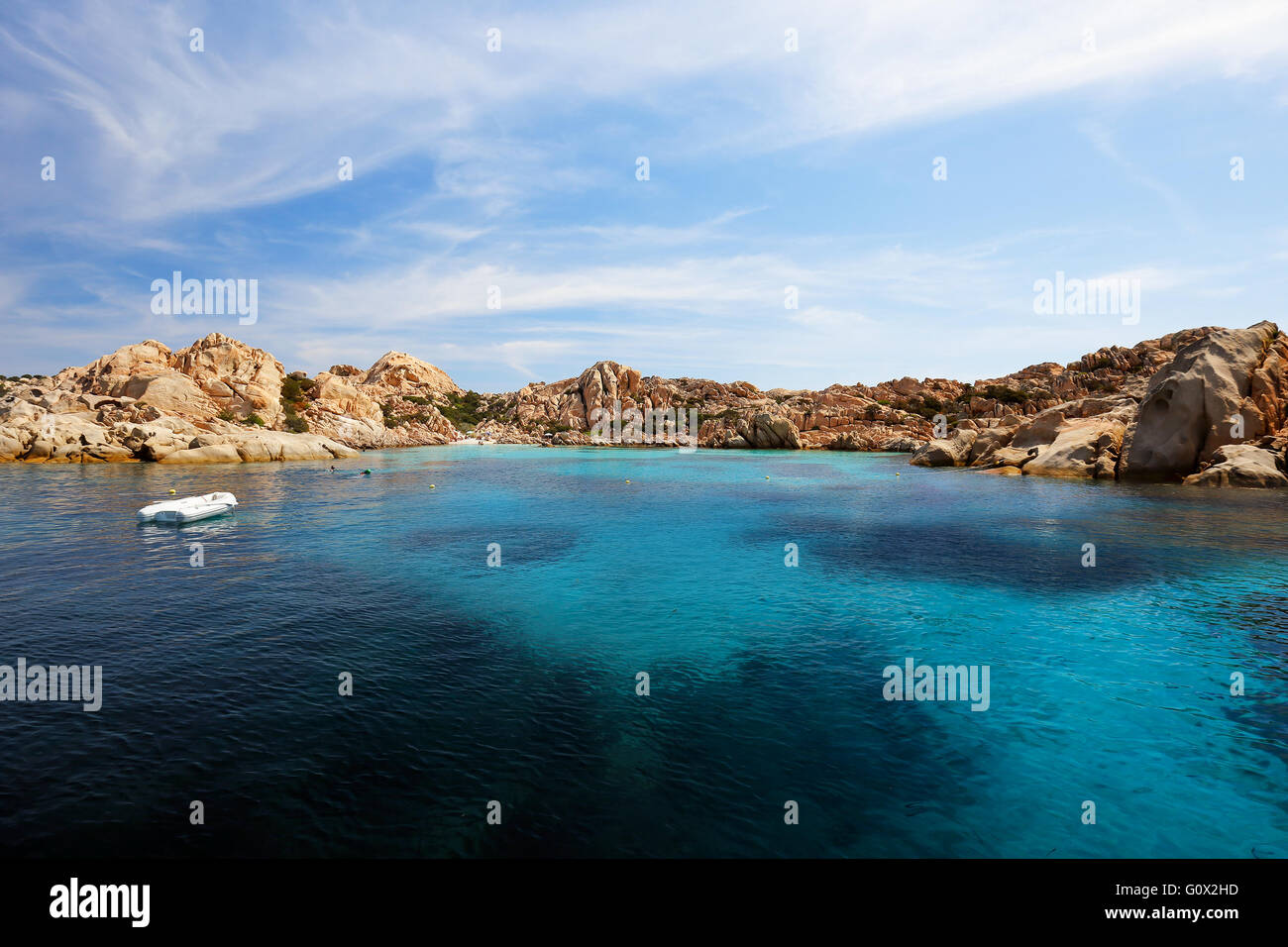 Bucht von Cala Coticcio auf der Insel Caprera, Sardinien, Italien Stockfoto