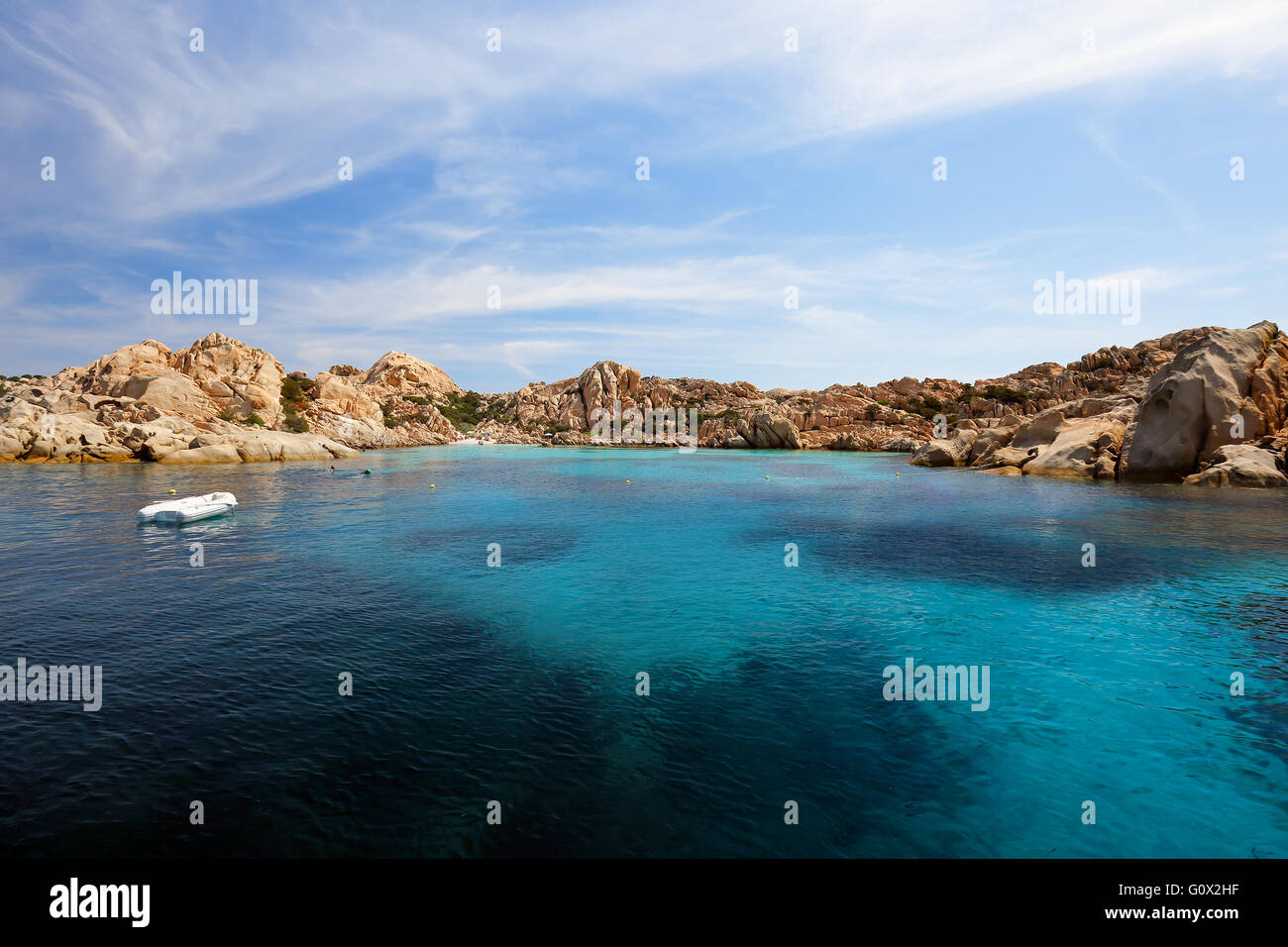 Bucht von Cala Coticcio auf der Insel Caprera, Sardinien, Italien Stockfoto