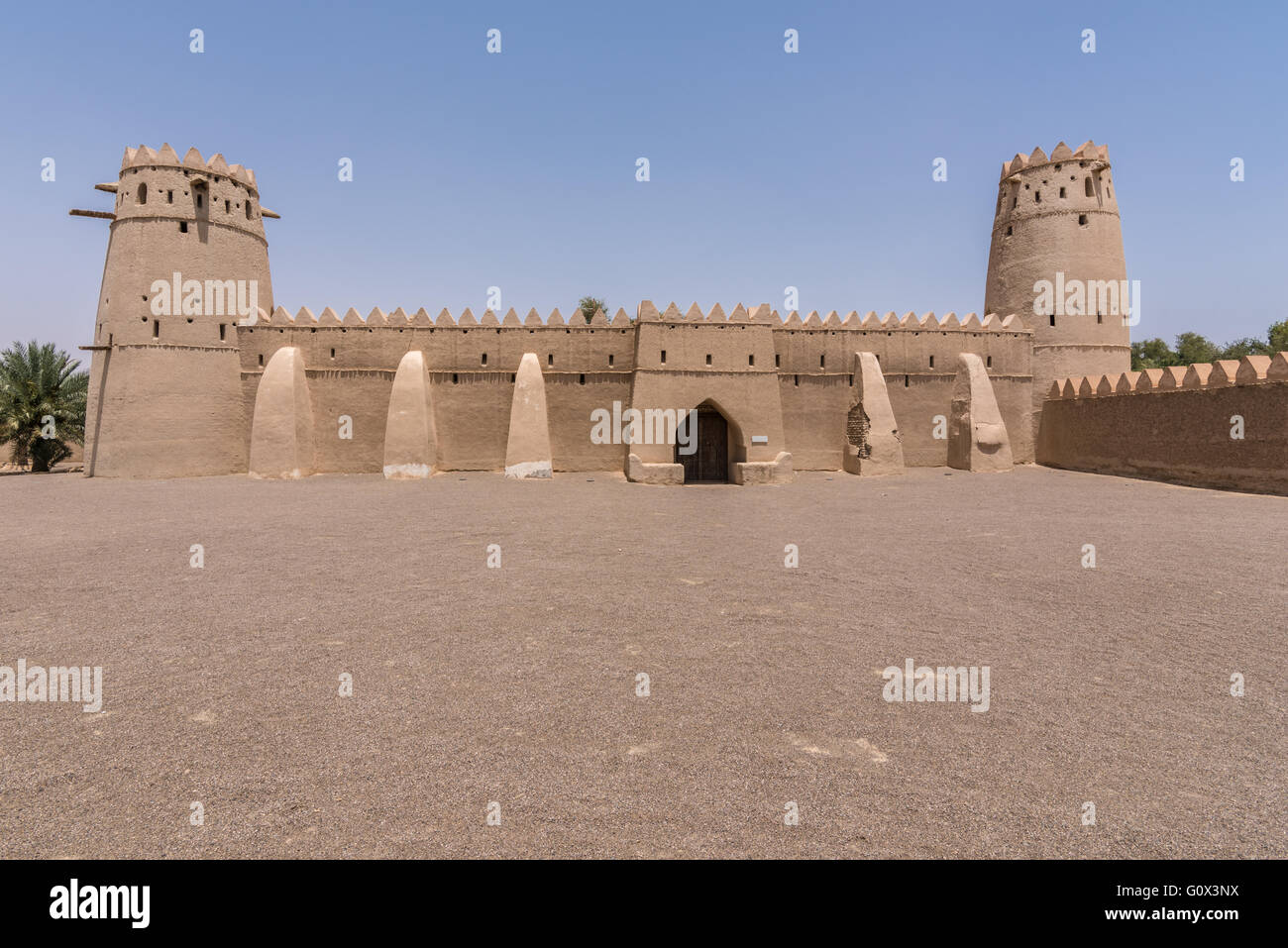 Al Jahil Fort in Al Ain, Vereinigte Arabische Emirate Stockfoto