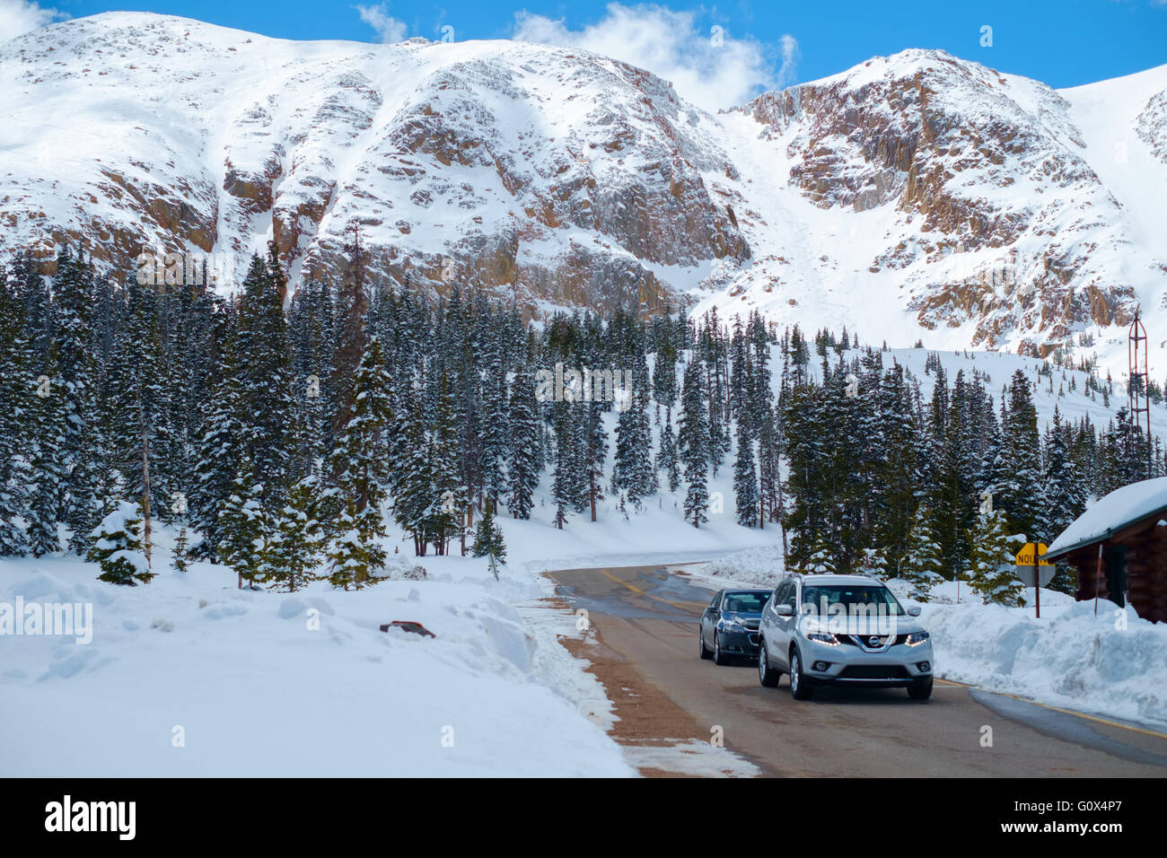 pix Pikes Peak Colorado Springs Winter alamy