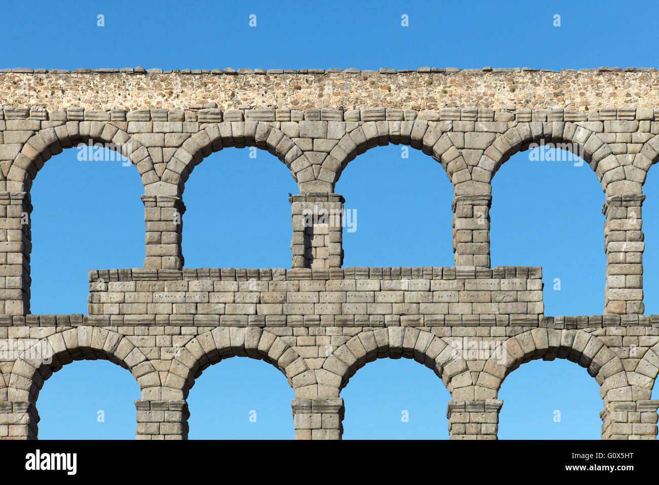 Römische Aquädukt. Segovia. Kastilien-León. Spanien Stockfoto